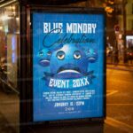 Download Blue Monday Card Printable Template 3