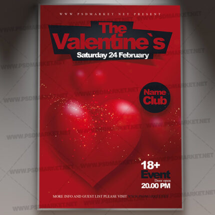 Download Clean Valentines Day Card Printable Template 1