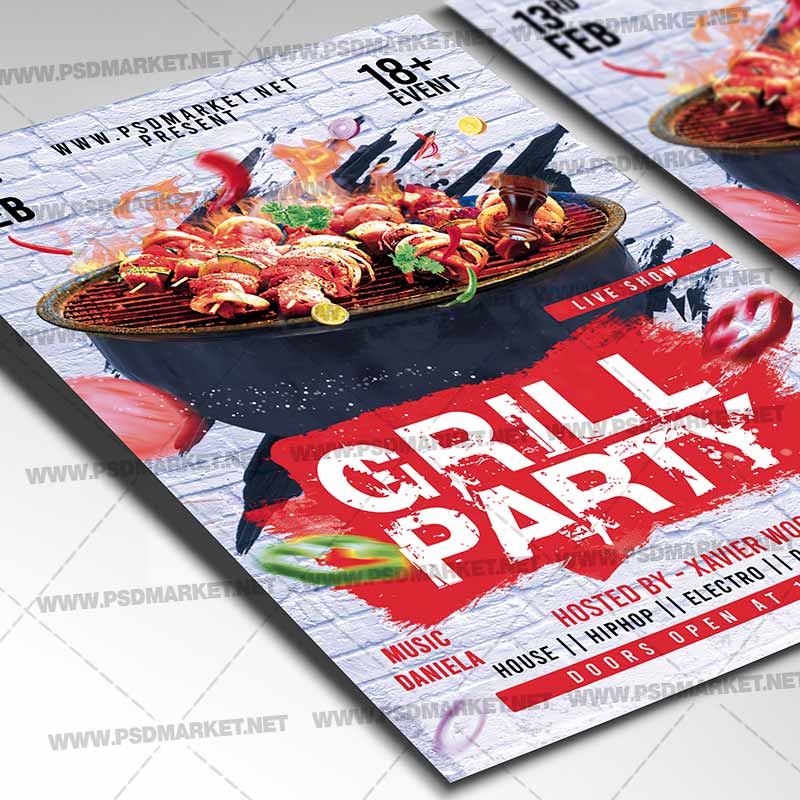 grill_party_card_printable_template_2.jpg Download Grill Party Card Printable Template 2