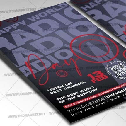 Download Happy World Radio Day Card Printable Template 2