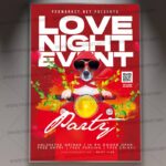 Download Love Night Party Card Printable Template 1