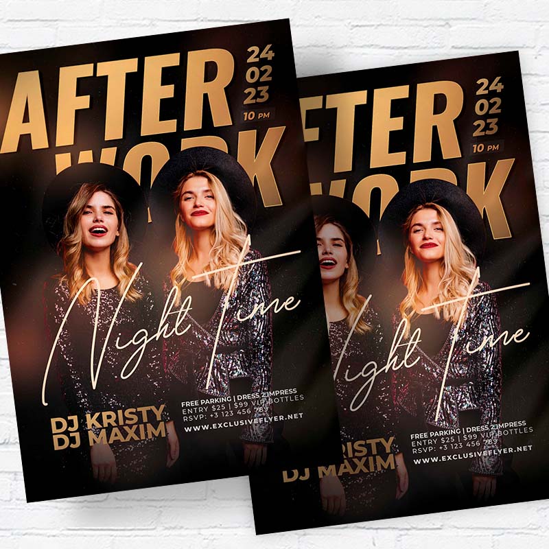 after_work_time-premium-flyer-template-2.jpg After Work Time PSD Template - Image 2