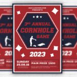 Annual Cornhole Game PSD Template