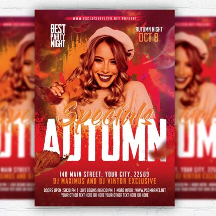 Autumn Specials - Flyer PSD Template | ExclusiveFlyer