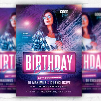 Birthday Celebration - Flyer PSD Template | ExclusiveFlyer