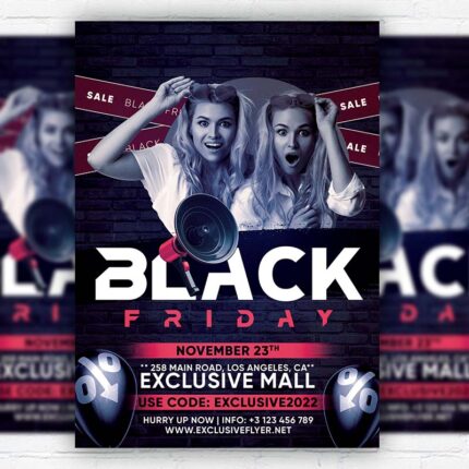 Black Friday - Flyer PSD Template | ExclusiveFlyer