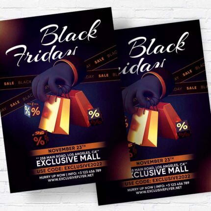 Black Friday 2022 - Flyer PSD Template | ExclusiveFlyer
