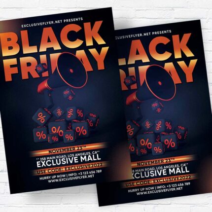 Black Friday Sale - Flyer PSD Template | ExclusiveFlyer