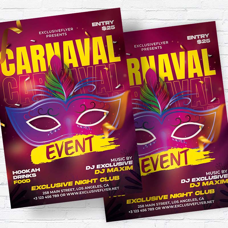 carnaval_event-flyer-template-2.jpg Carnaval Event PSD Template - Image 2