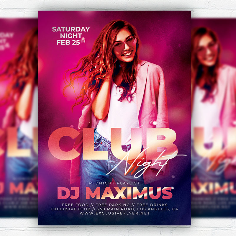 club_night-flyer-template-1.jpg Club Night PSD Template - Image 1