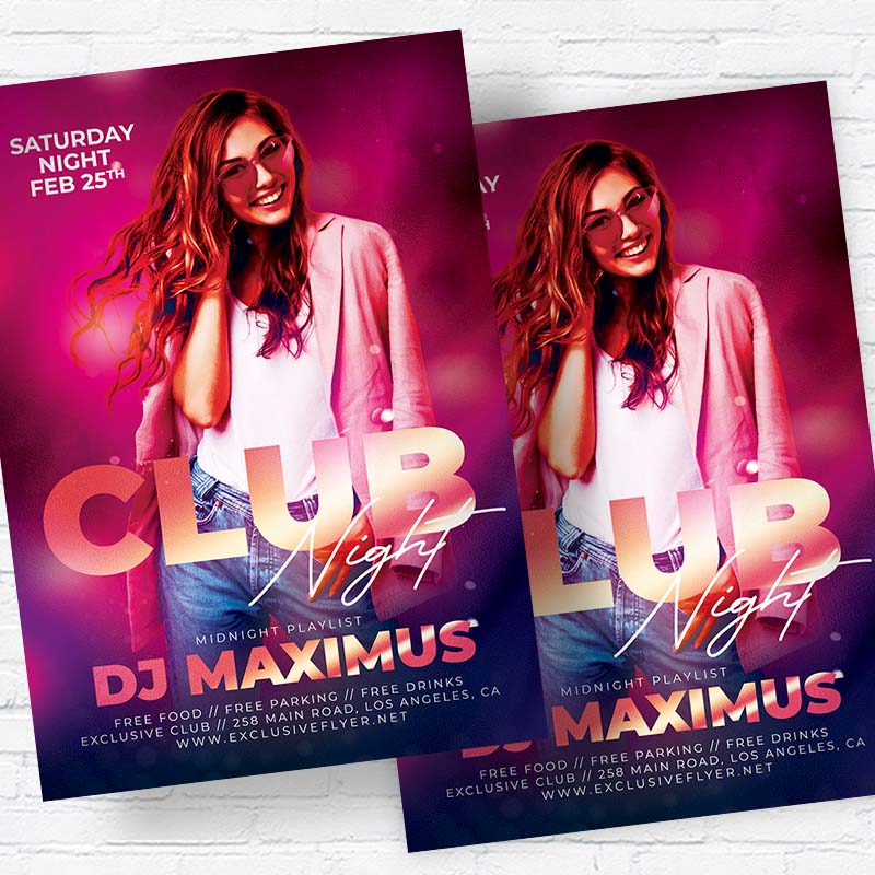 club_night-flyer-template-2.jpg Club Night PSD Template - Image 2