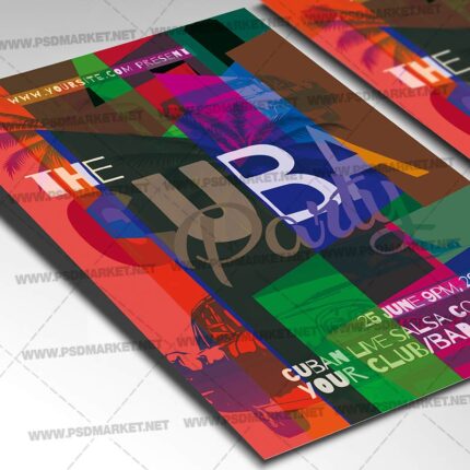Download Cuba Party Card Printable Template 2