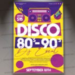 Disco Dj Party Card Printable Template