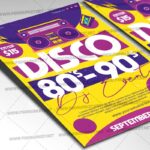 Disco Dj Party Card Printable Template - Image 2
