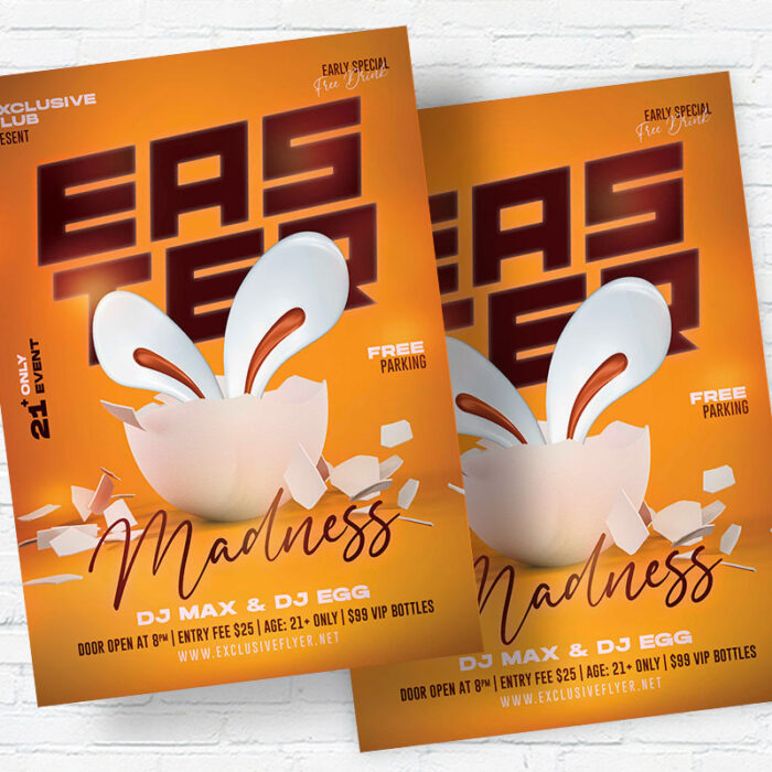 Easter Madness PSD Template - Image 2