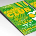 Easter Spring Club Party Card Printable Template - Image 2