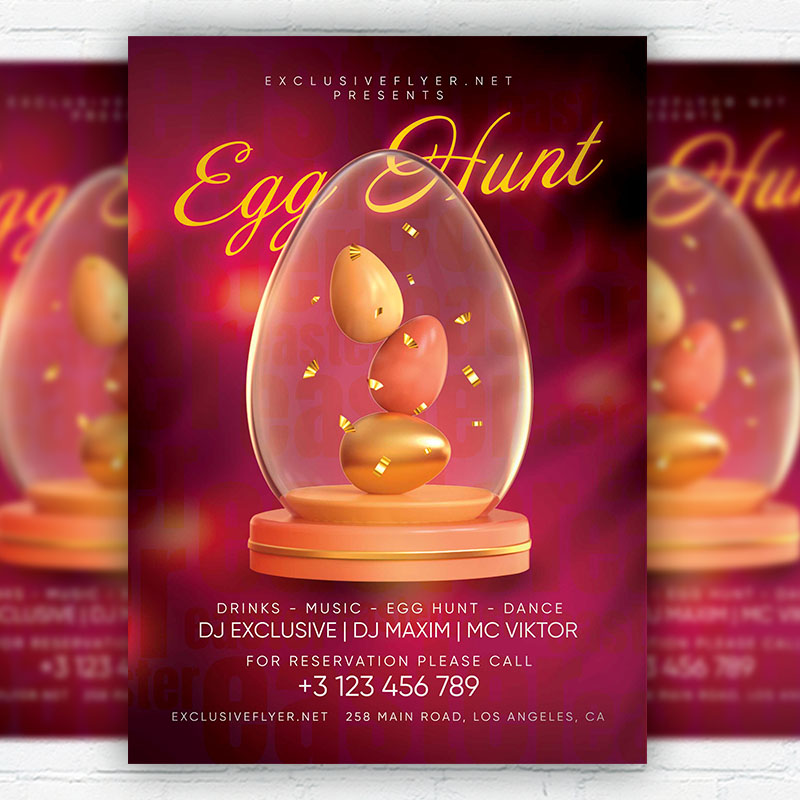 Download Egg Hunt Flyer PSD Template ExclusiveFlyer