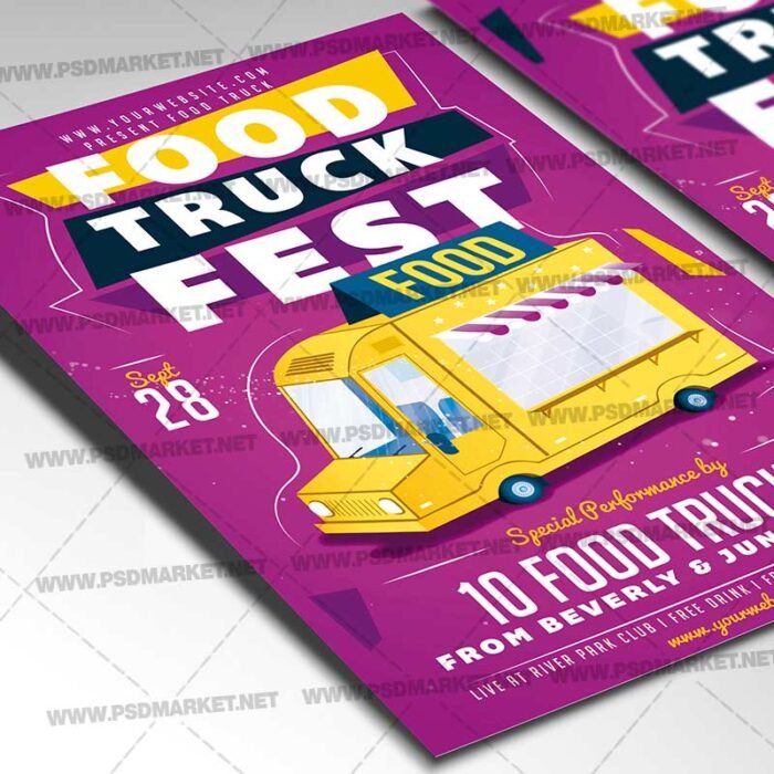 Download Taco Truck Flyer PSD Template PSDmarket