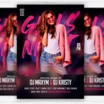 Girls Night Party PSD Template