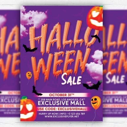 Halloween Sale - Flyer PSD Template | ExclusiveFlyer