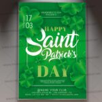 Happy Saint Patricks Green Day Card Printable Template