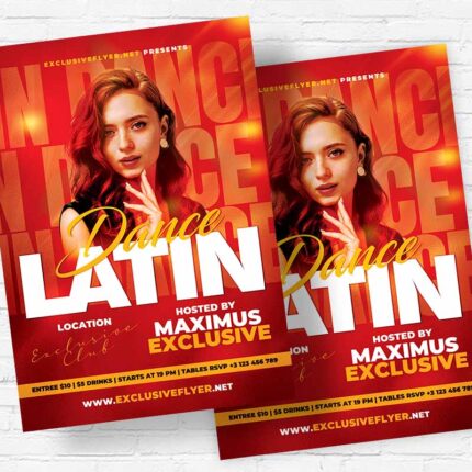 Latin Dance - Flyer PSD Template | ExclusiveFlyer