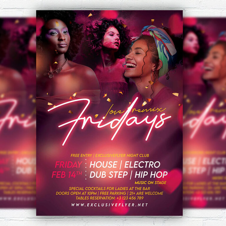 Love Fridays PSD Template - Image 1