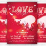 Love Night PSD Template