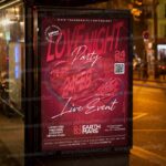 Download Love Night Party Event Card Printable Template 3
