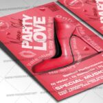 Love Party Music Card Printable Template - Image 2