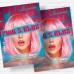 Pink & Blue Party PSD Template - Image 2