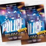 Police Night - Flyer PSD Template | ExclusiveFlyer