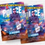 Police Party - Flyer PSD Template | ExclusiveFlyer