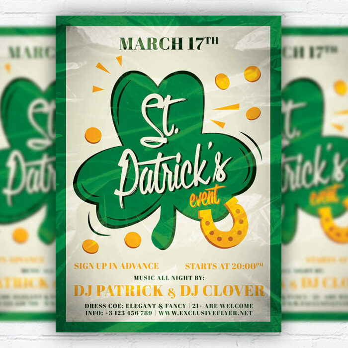 Saint Patrick's Event PSD Template - Image 1