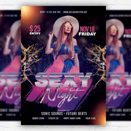 Sexy Night - Flyer PSD Template | ExclusiveFlyer