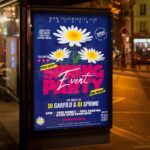 Download Spring Party Card Printable Template 3