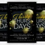 Thirsty Thursdays PSD Template