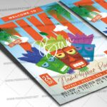 Download Tiki Bar Event Card Printable Template 2