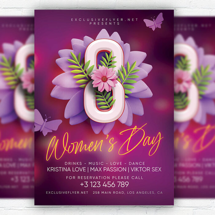 Women's Day Event PSD Template - Image 1