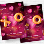 XO XO Party PSD Template - Image 2