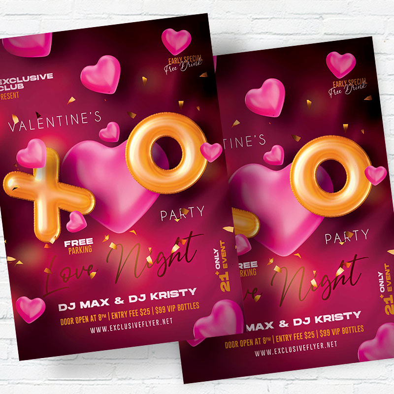 xo_xo_party-premium-flyer-template-2.jpg XO XO Party PSD Template - Image 2