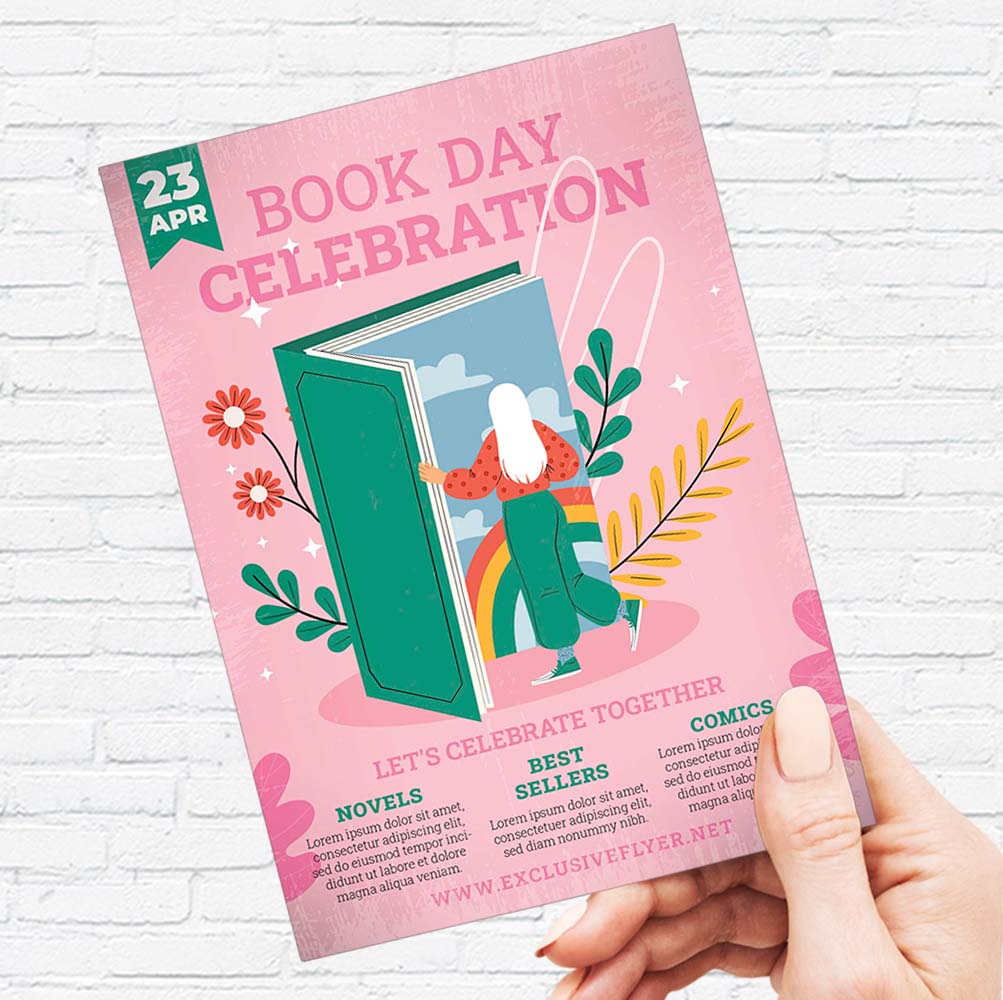 book_day_celebration-flyer-template-3.jpg Book Day Celebration PSD Template - Image 3