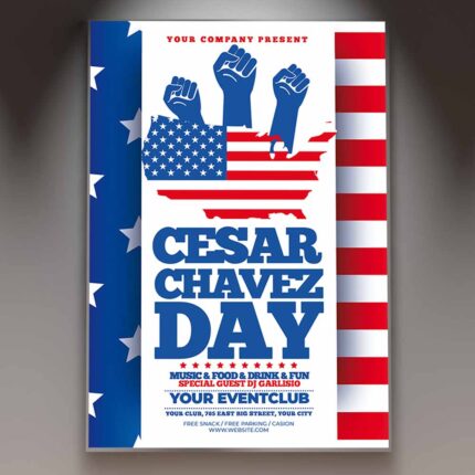 Download Celebrate Cesar Chavez Day Card Printable Template 1