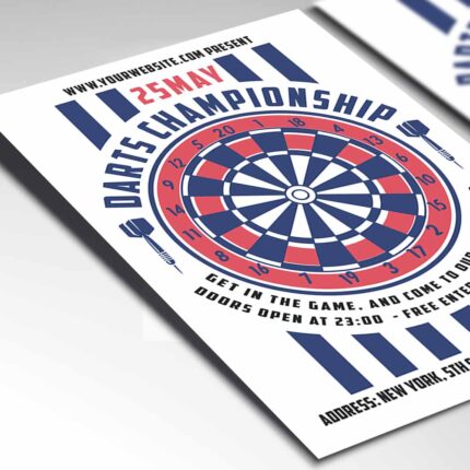 Download Darts Championship Card Printable Template 2