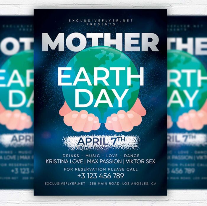 Earth Day PSD Template - Image 1