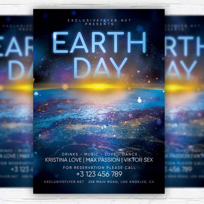 Earth Day Event PSD Template - Image 1