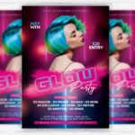 Glow Party PSD Template