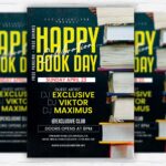 Happy Book Day Celebration PSD Template