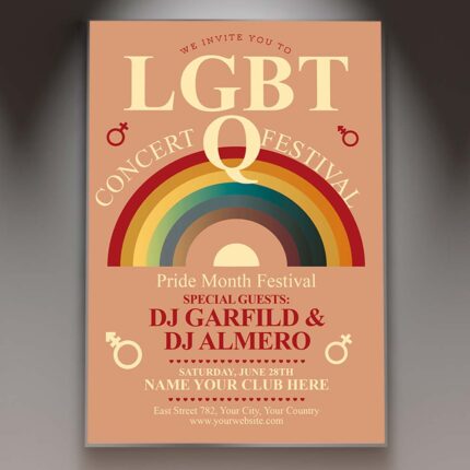 Download LGBTQ Month Card Printable Template 1