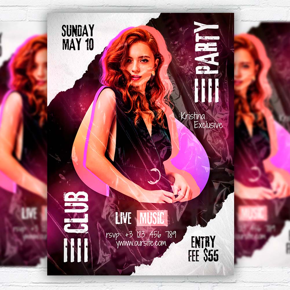 live_music_night-flyer-template-1.jpg Live Music Night PSD Template - Image 1